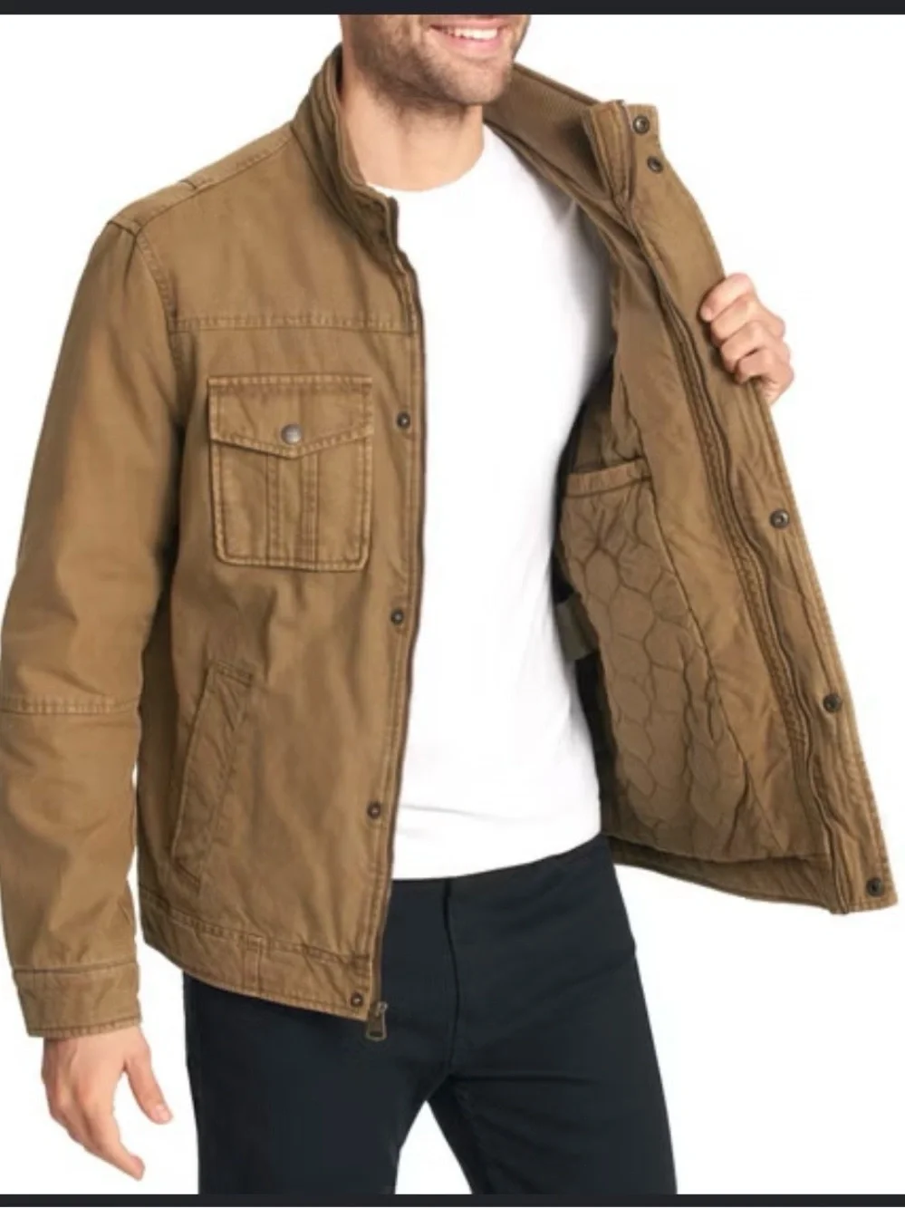 Levi's Olive Brown Military Field Jacket -NWOT
